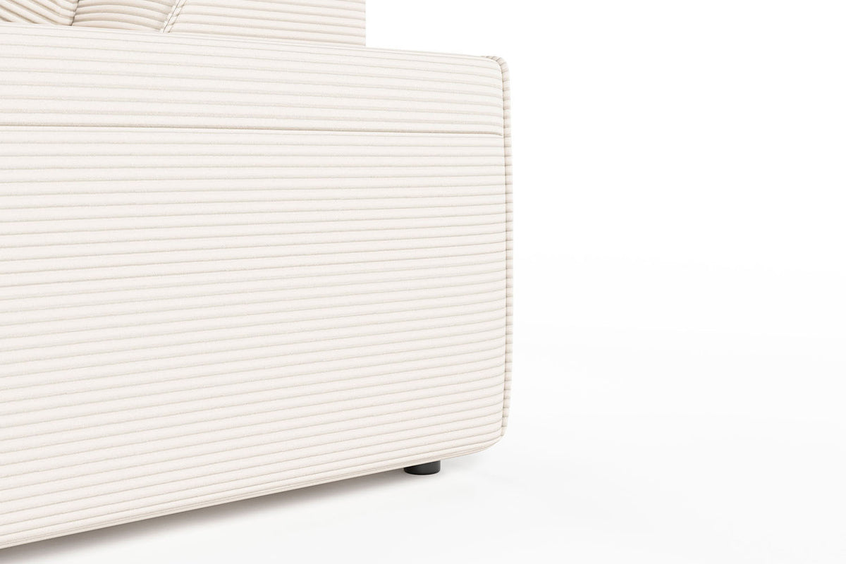 KAWOLA Sofa RANI Ecksofa Cord cremeweiß