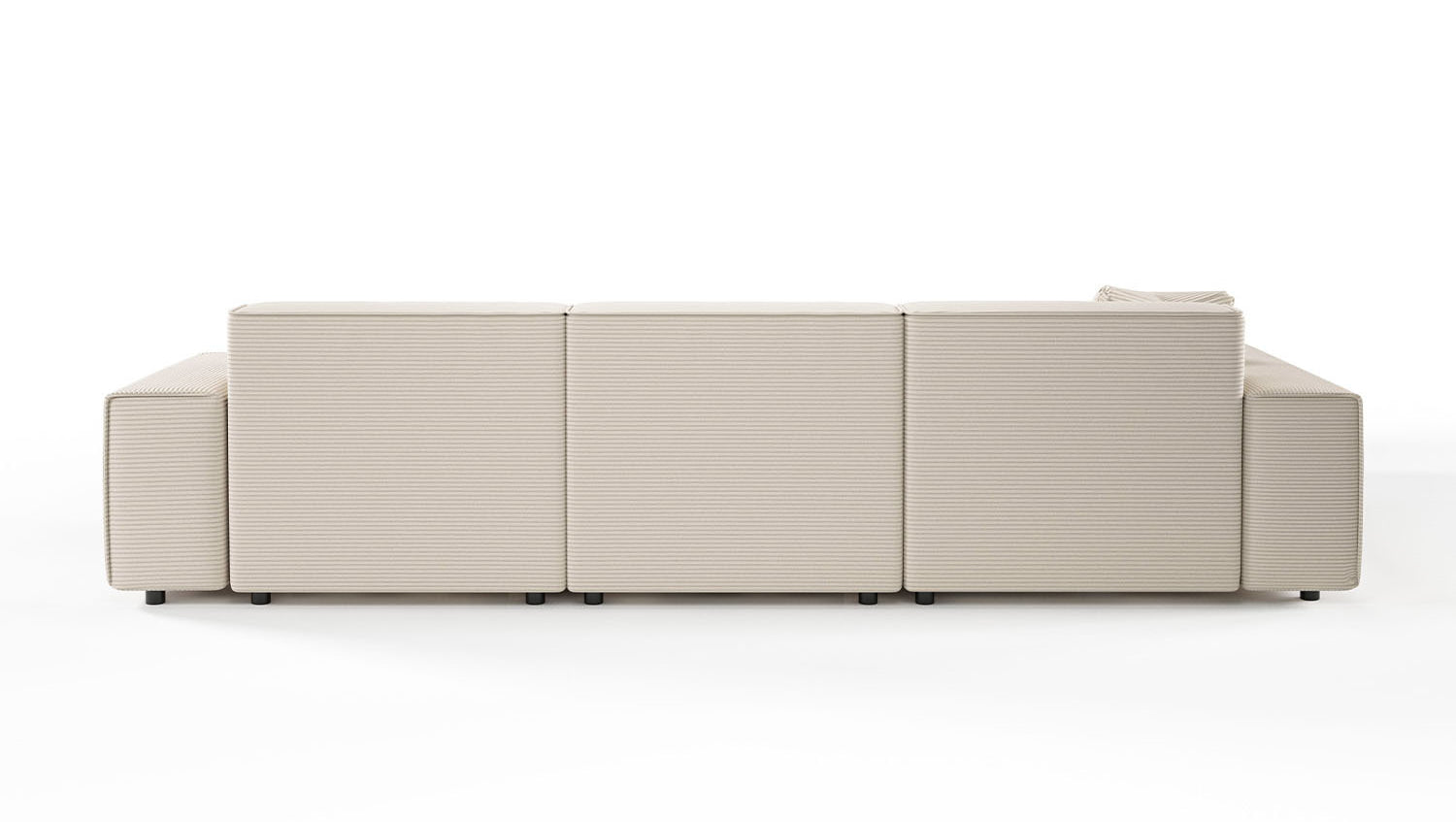 KAWOLA Sofa RANI Ecksofa Cord cremeweiß