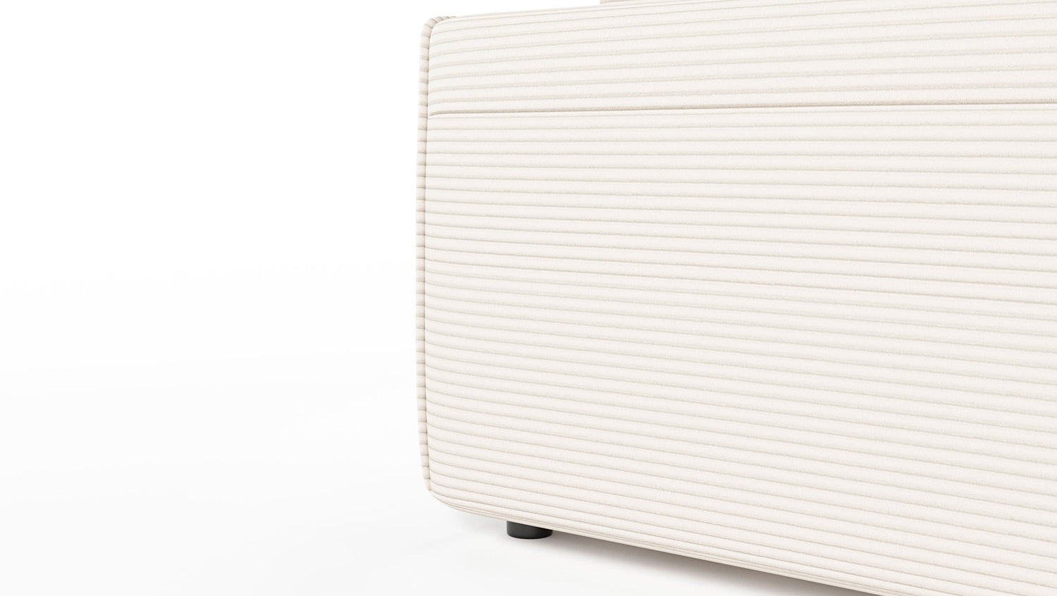 KAWOLA Sofa RANI Ecksofa Cord cremeweiß
