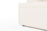 KAWOLA Sofa RANI Ecksofa Cord cremeweiß