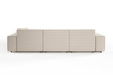 KAWOLA Sofa RANI Ecksofa Cord cremeweiß