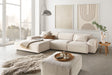 KAWOLA Sofa RANI Ecksofa Cord cremeweiß, Links