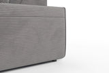 KAWOLA Sofa RANI Ecksofa Cord grau