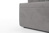 KAWOLA Sofa RANI Ecksofa Cord grau