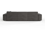 KAWOLA Sofa RANI Ecksofa Cord grau