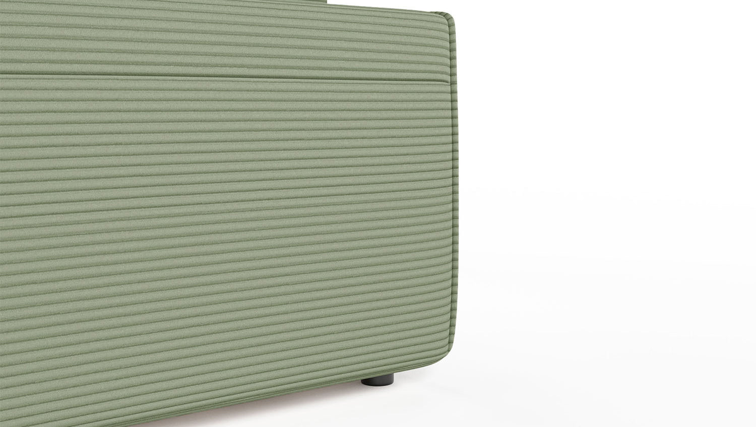 KAWOLA Sofa RANI Ecksofa Cord olivgrün