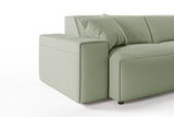 KAWOLA Sofa RANI Ecksofa Cord olivgrün