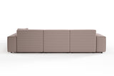 KAWOLA Sofa RANI Ecksofa Cord rosa