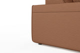 KAWOLA Sofa RANI Ecksofa Cord rost