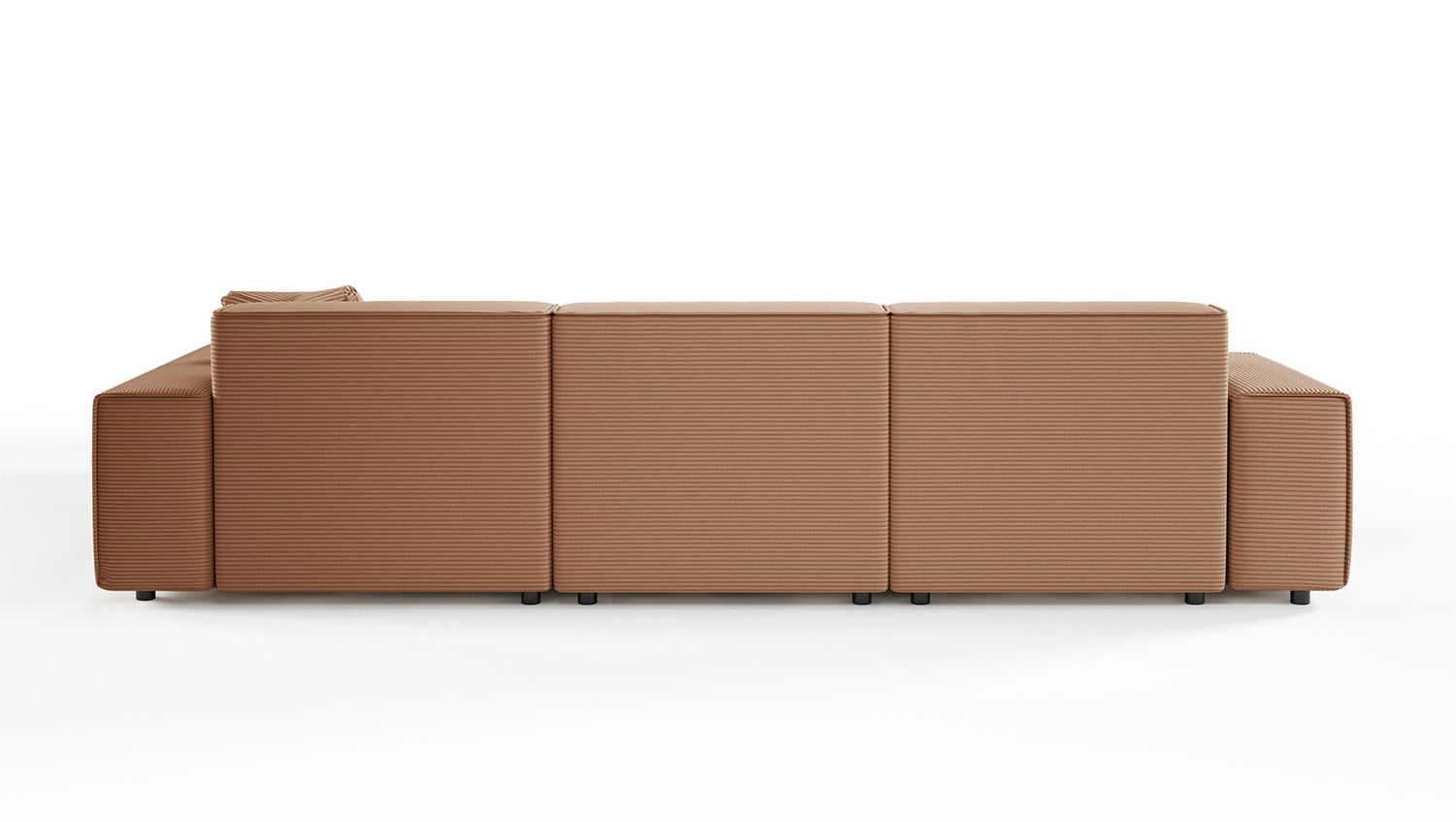 KAWOLA Sofa RANI Ecksofa Cord rost
