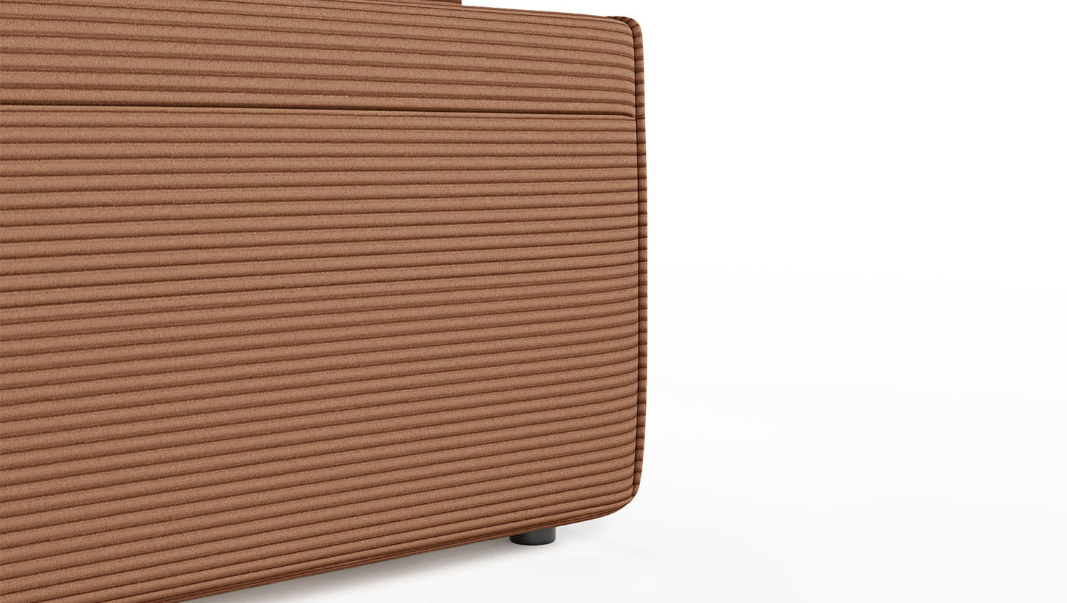 KAWOLA Sofa RANI Ecksofa Cord rost