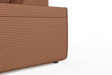 KAWOLA Sofa RANI Ecksofa Cord rost