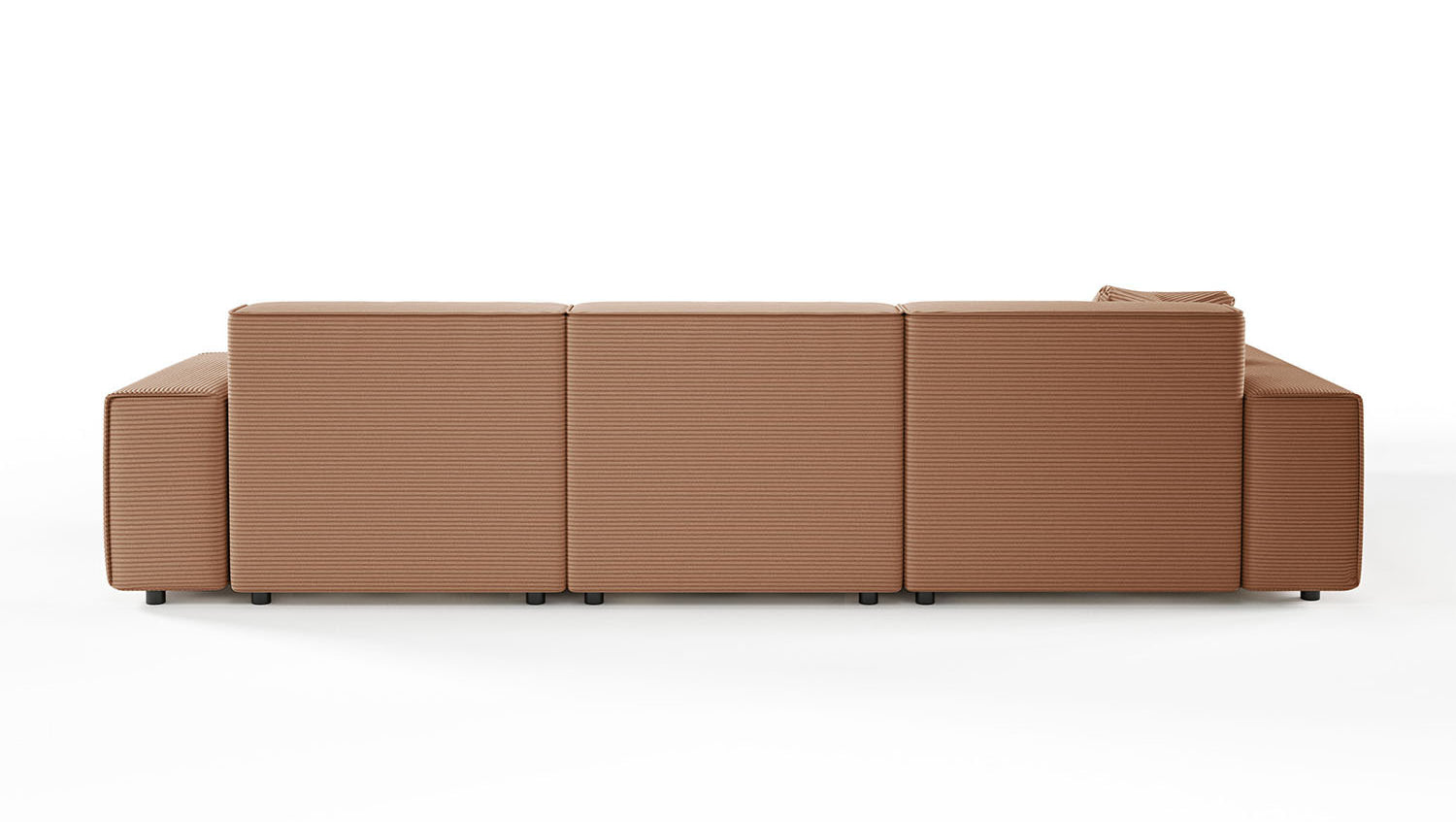 KAWOLA Sofa RANI Ecksofa Cord rost