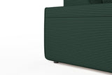 KAWOLA Sofa RANI Ecksofa Cord smaragd