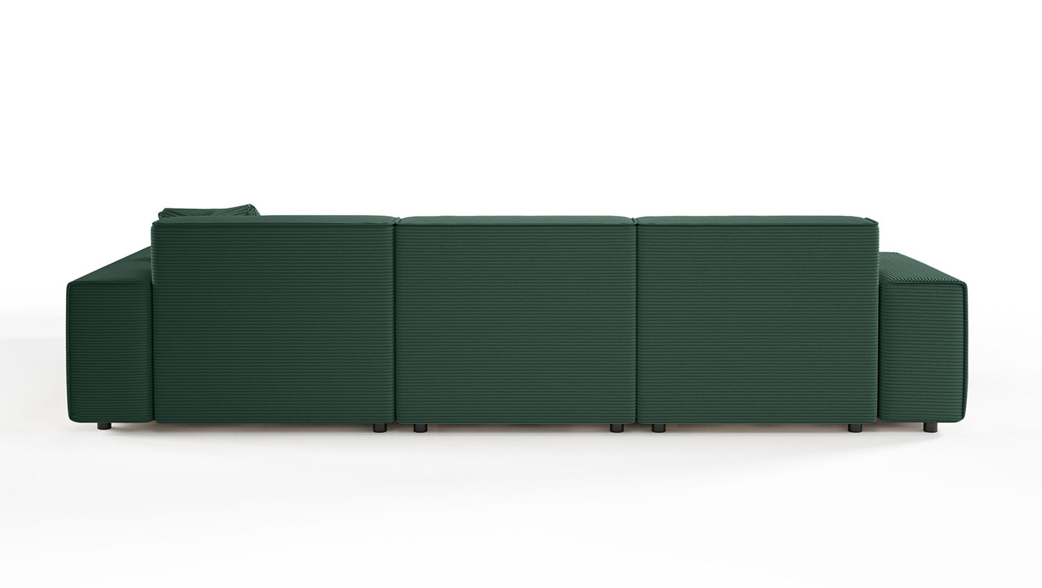 KAWOLA Sofa RANI Ecksofa Cord smaragd