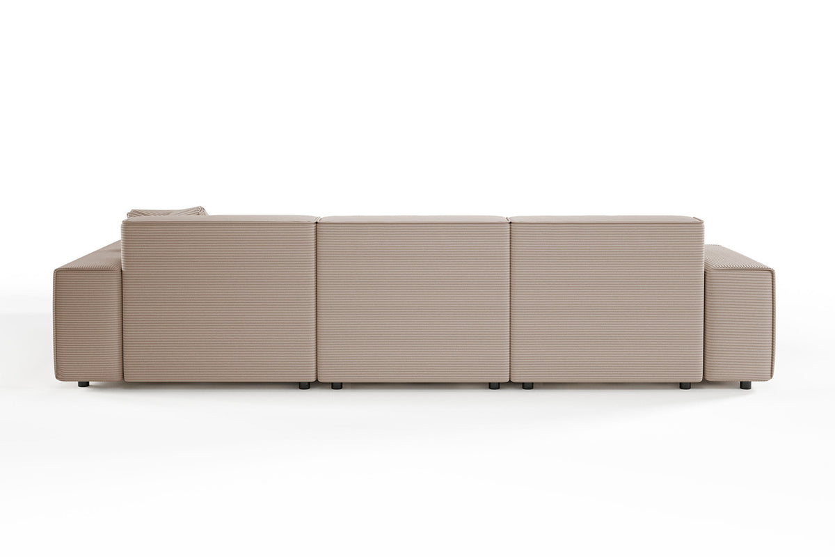KAWOLA Sofa RANI Ecksofa Cord taupe