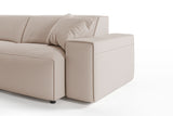 KAWOLA Sofa RANI Ecksofa Cord taupe