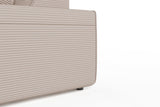 KAWOLA Sofa RANI Ecksofa Cord taupe