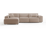 KAWOLA Sofa RANI Ecksofa Cord taupe