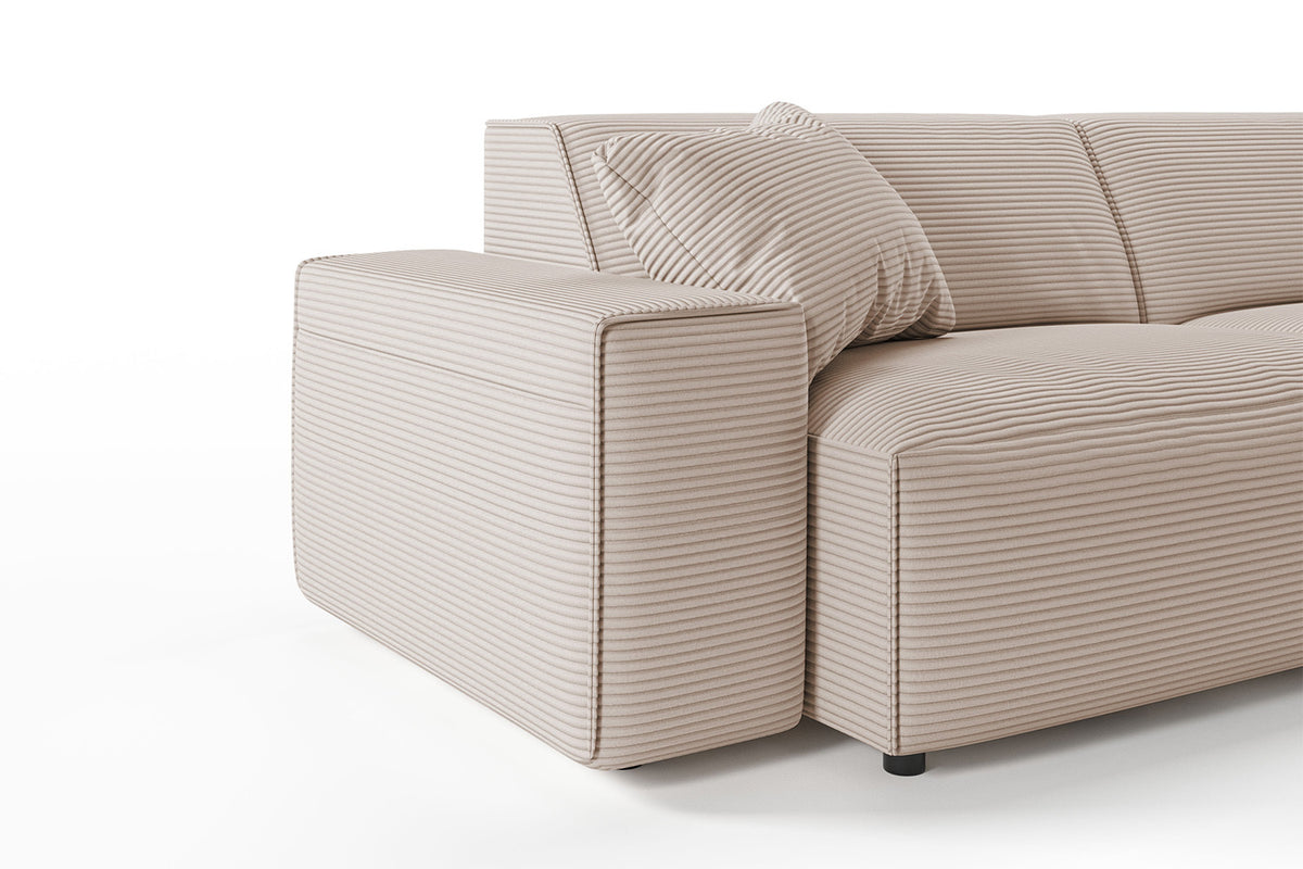 KAWOLA Sofa RANI Ecksofa Cord taupe