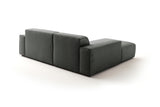 KAWOLA Sofa RANI Ecksofa Feincord anthrazit