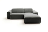 KAWOLA Sofa RANI Ecksofa Feincord anthrazit