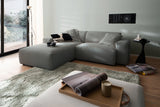 KAWOLA Sofa RANI Ecksofa Feincord anthrazit, Links