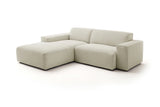 KAWOLA Sofa RANI Ecksofa Feincord beige
