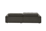 KAWOLA Sofa RENO Ecksofa Feincord anthrazit
