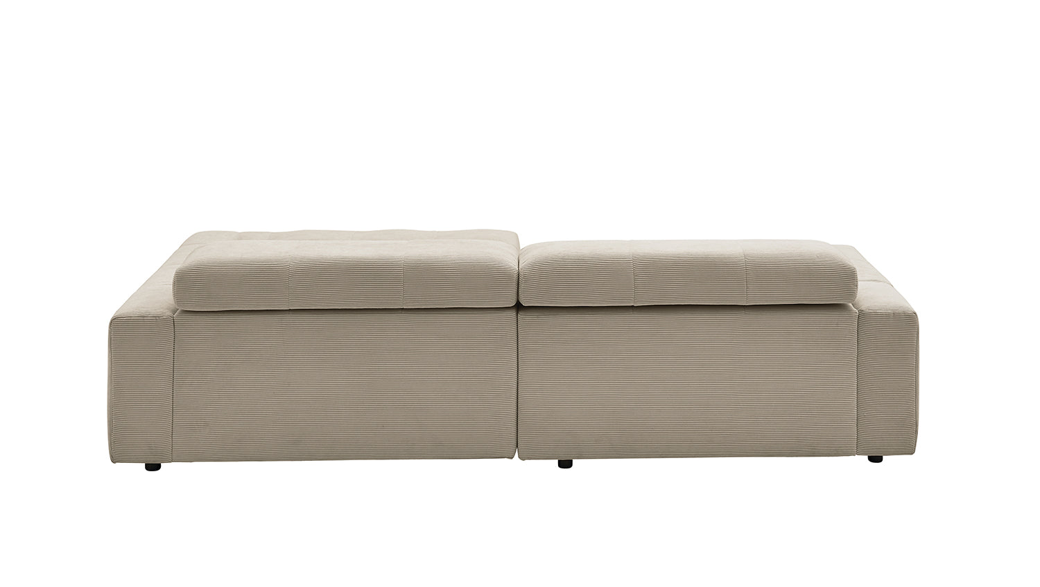 KAWOLA Sofa RENO Ecksofa Feincord beige