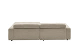 KAWOLA Sofa RENO Ecksofa Feincord beige