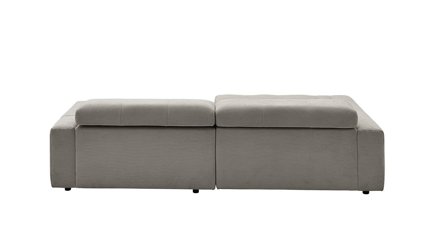 KAWOLA Sofa RENO Ecksofa Feincord grau