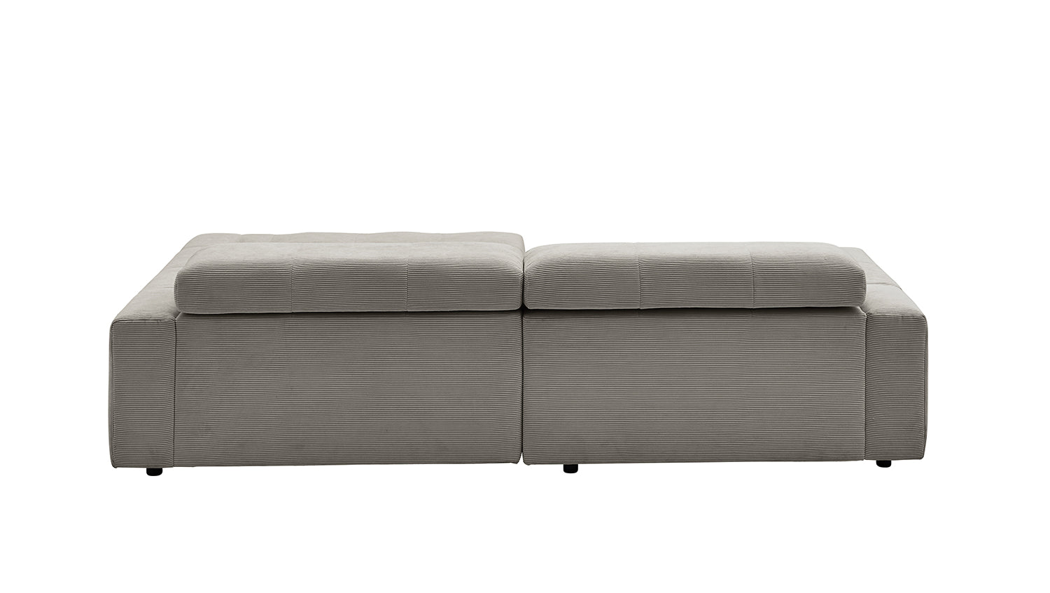 KAWOLA Sofa RENO Ecksofa Feincord grau