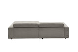KAWOLA Sofa RENO Ecksofa Feincord grau