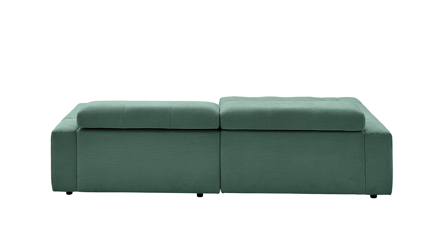 KAWOLA Sofa RENO Ecksofa Feincord grün