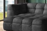 KAWOLA Sofa ROSARIO Ecksofa Velvet anthrazit