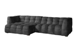KAWOLA Sofa ROSARIO Ecksofa Velvet anthrazit