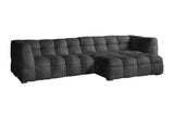 KAWOLA Sofa ROSARIO Ecksofa Velvet anthrazit