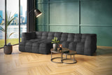 KAWOLA Sofa ROSARIO Ecksofa Velvet anthrazit, Links