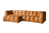 KAWOLA Sofa ROSARIO Ecksofa Velvet gold