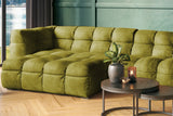 KAWOLA Sofa ROSARIO Ecksofa Velvet moosgrün