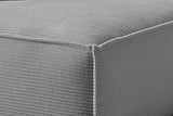 KAWOLA Sofa SAMU Ecksofa Cord grau
