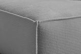 KAWOLA Sofa SAMU Ecksofa Cord grau