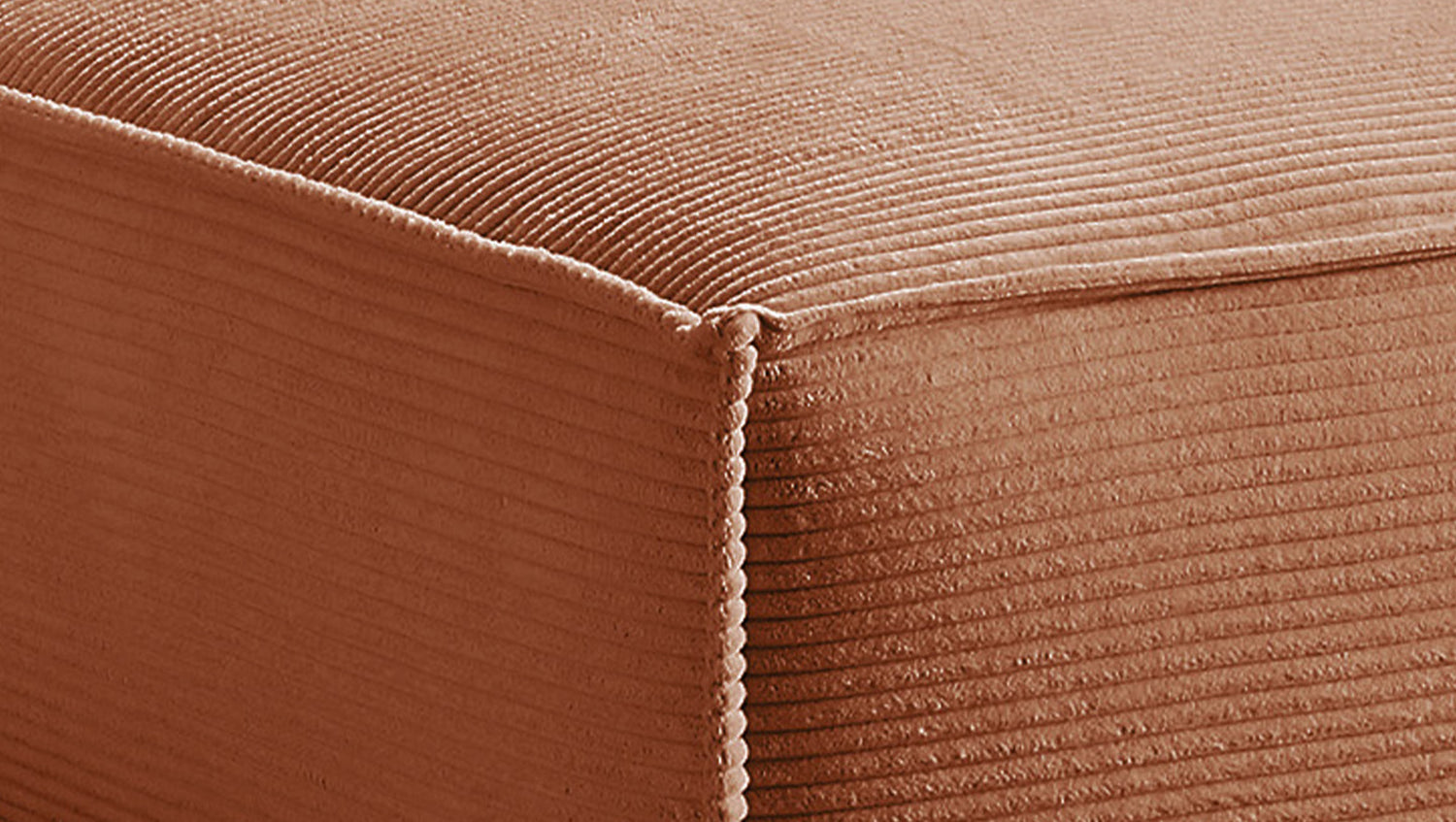KAWOLA Sofa SAMU Ecksofa Cord rost