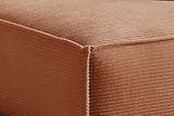 KAWOLA Sofa SAMU Ecksofa Cord rost