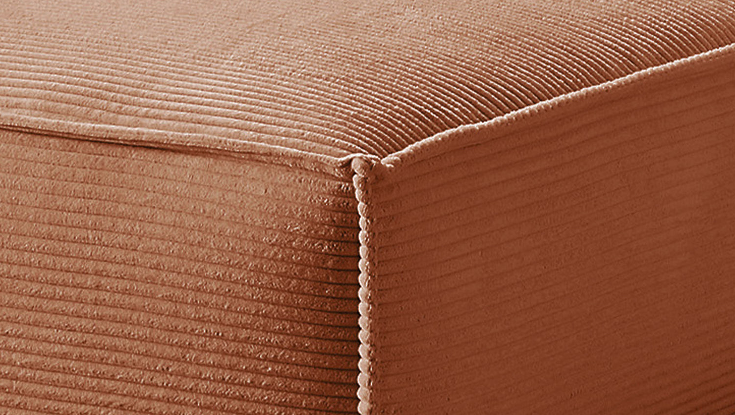 KAWOLA Sofa SAMU Ecksofa Cord rost