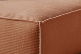 KAWOLA Sofa SAMU Ecksofa Cord rost