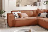 KAWOLA Sofa SAMU Ecksofa Cord rost