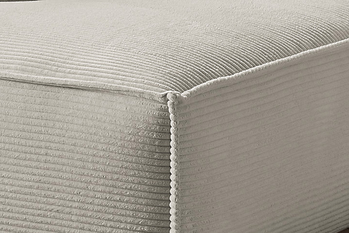 KAWOLA Sofa SAMU Ecksofa Cord steingrau