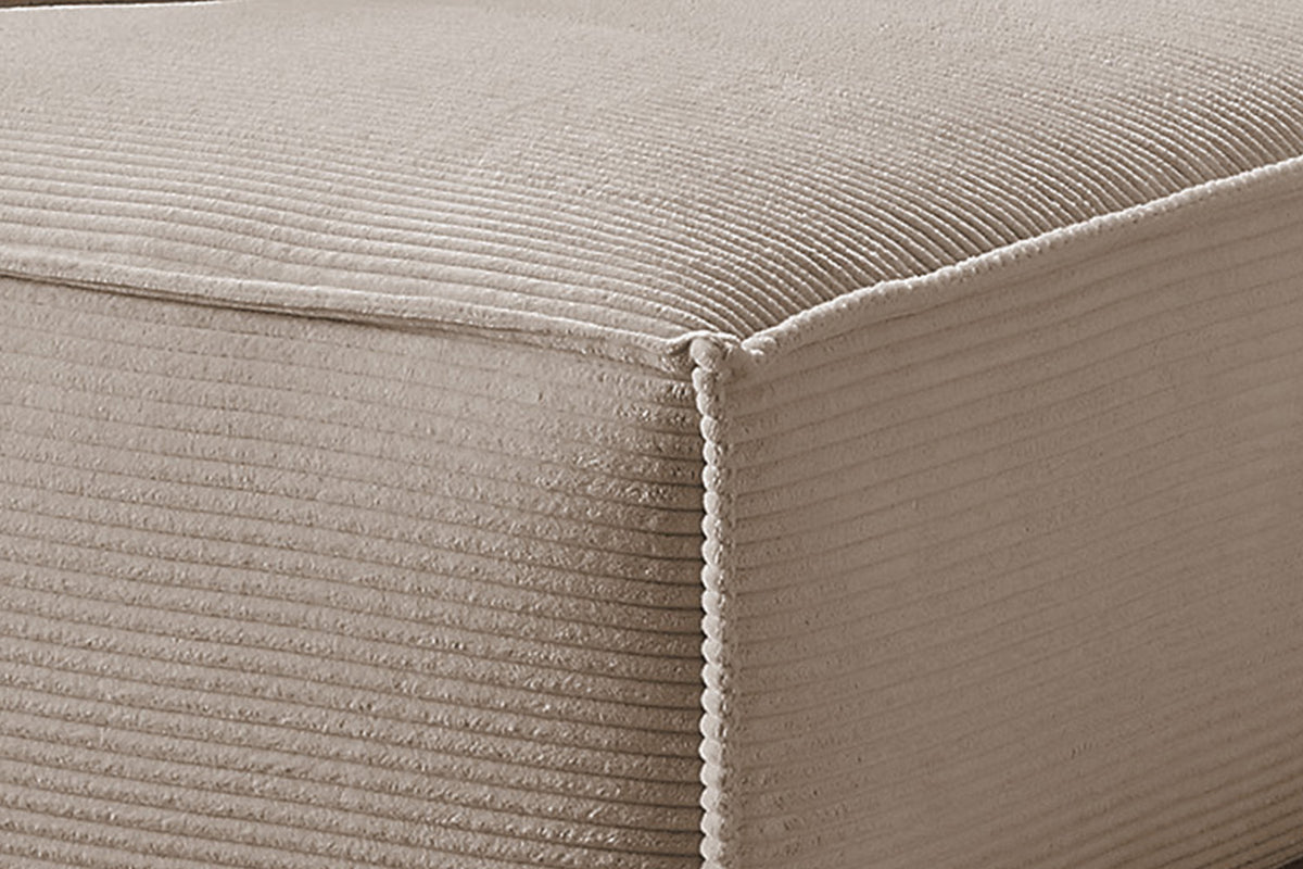 KAWOLA Sofa SAMU Ecksofa Cord taupe